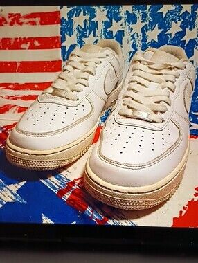 Nike White Low-Top Leather Sneakers